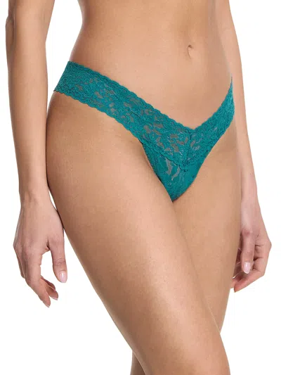 Hanky Panky Signature Lace Low Rise Thong Underwear In Green