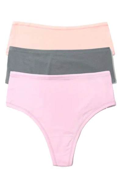 Hanky Panky Play Assorted 3-pack High Waist Thongs In Animal Print