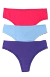 Hanky Panky Play Assorted 3-pack Thongs In Multi
