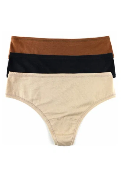 Hanky Panky Play Assorted 3-pack Thongs In Multi