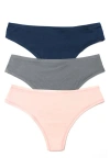 Hanky Panky Play Assorted 3-pack Thongs In Multi
