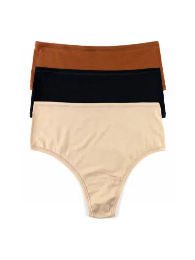 HANKY PANKY PLAYSTRETCH™ HIGH RISE THONG 3 PACK