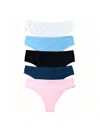 Hanky Panky Playstretch™ Natural Rise Thong 5 Pack