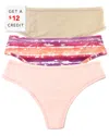 Hanky Panky Playstretch Natural Thong 3 Pack