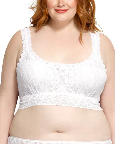 Hanky Panky Plus Signature Lace Crop Cami In White