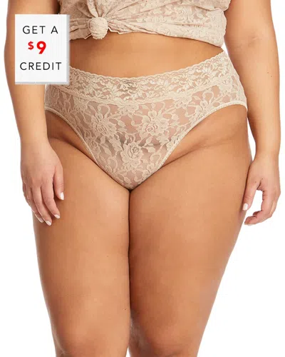 Hanky Panky Plus Signature Lace French Bikini With $9 Credit In Neutral