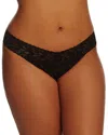 Hanky Panky Plus Signature Lace Original Rise Thong In Black