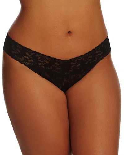 Hanky Panky Plus Signature Lace Original Rise Thong In Black