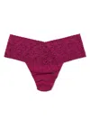 Hanky Panky Plus Size Retro Lace Thong In Red