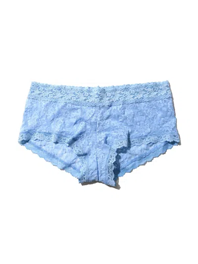 Hanky Panky Plus Size Signature Lace Boyshort In Blue