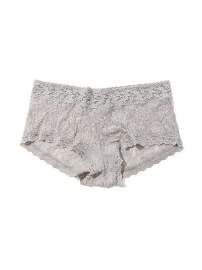 Hanky Panky Plus Size Signature Lace Boyshort In Grey