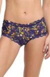 Hanky Panky Signature Lace Boyshort In Central Park Navy