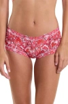 Hanky Panky Printed Signature Lace Boyshorts In Lots Of Love