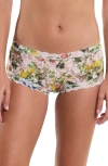 Hanky Panky Printed Signature Lace Boyshort In Overjoyed Pink