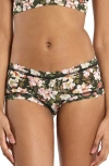 Hanky Panky Print Boyshorts In Green