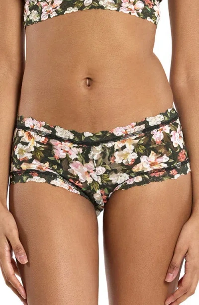 Hanky Panky Print Boyshorts In Green
