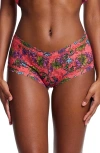Hanky Panky Printed Signature Lace Boyshort In Wonderland Blooms