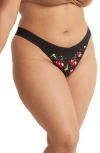 Hanky Panky Dreamease Printed Original Thong Pr681004 In Cherry Bomb