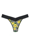 Hanky Panky Print Dream Thong In Black
