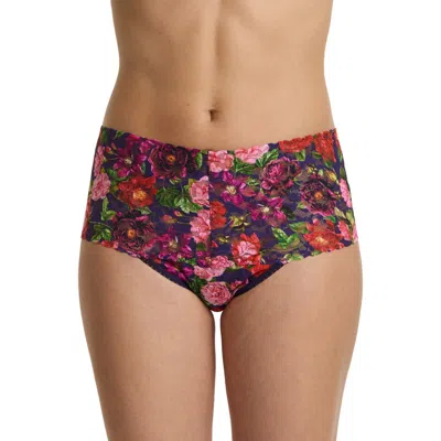 Hanky Panky Print High Waist Retro Thong In Multi