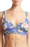 Hanky Panky Print Lace Bralette In Happy Place