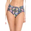 Hanky Panky Printed Signature Lace French Brief In Dream Garden Black