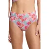 Hanky Panky Print Lace Briefs In Pink