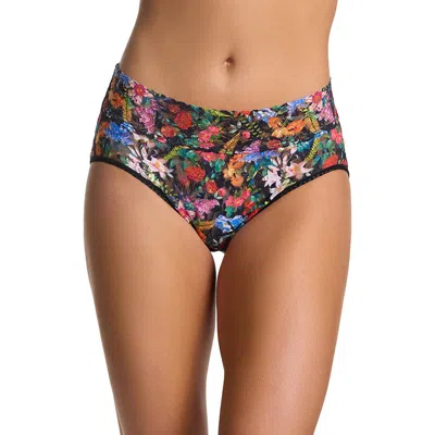 Hanky Panky Print Lace Briefs In Multi