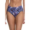 Hanky Panky Printed Signature Lace French Brief In Nightfall Purple
