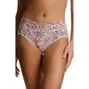 Hanky Panky Print Lace Briefs In Pink