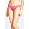 Hanky Panky Print Low Rise Thong In Pink