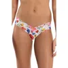 Hanky Panky Printed Signature Lace Low Rise Thong In Purple