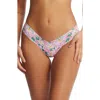 Hanky Panky Print Low Rise Thong In Pink