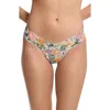 Hanky Panky Printed Signature Lace Low Rise Thong In Botany White