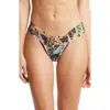 Hanky Panky Print Low Rise Thong In Brown