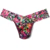 Hanky Panky Print Low Rise Thong In Celebration Black