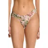 Hanky Panky Printed Signature Lace Low Rise Thong In French Garden