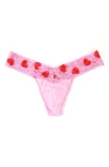 Hanky Panky Print Low Rise Thong In Lollipop