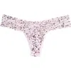 Hanky Panky Print Low Rise Thong In Multi