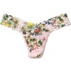 Hanky Panky Print Low Rise Thong In Overjoyed