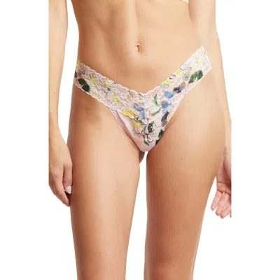 Hanky Panky Print Low Rise Thong In Neutral