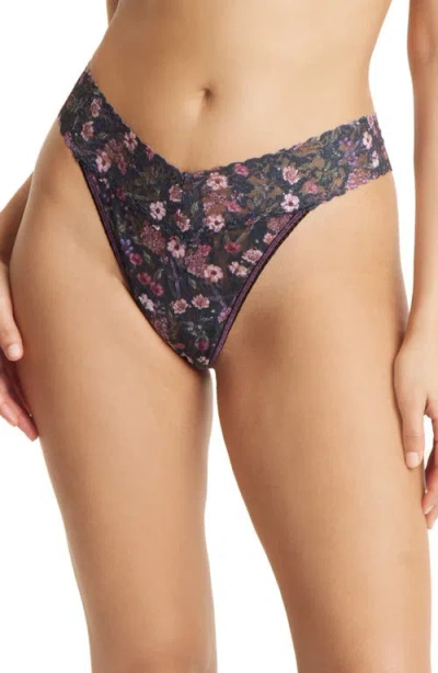 Hanky Panky Print Original Rise Thong In Multi