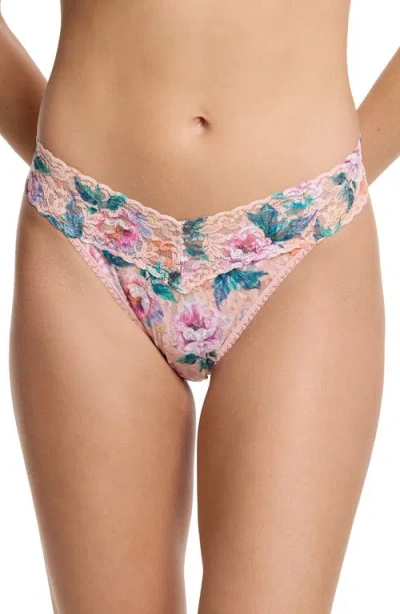 Hanky Panky Print Original Rise Thong In Buy Myself Flowers