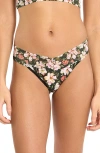 Hanky Panky Printed Signature Lace Original Rise Thong In Multi