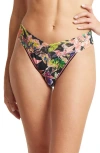 Hanky Panky Print Original Rise Thong In Black