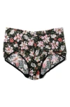 Hanky Panky Plus Size Printed Retro Lace V-kini In Multi