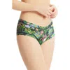 Hanky Panky Print Signature Lace Boyshorts In Green