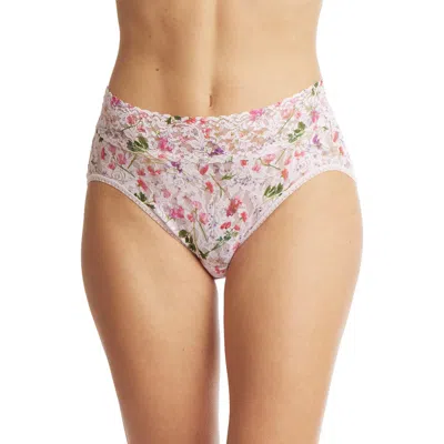 Hanky Panky Print Signature Lace French Briefs In Pink