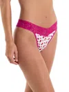 Hanky Panky Printed Dreamease® Original Rise Thong In Multicolor