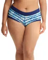Hanky Panky Dream Lace Trim Modal Boyshorts In Indigo Stripe